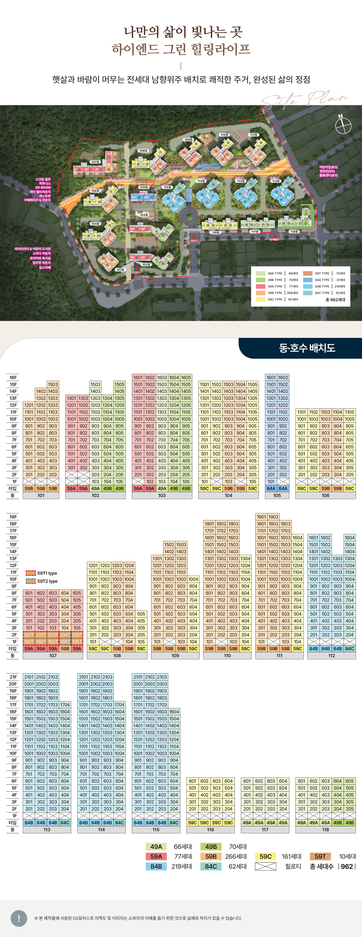 단지배치도 속지